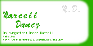 marcell dancz business card